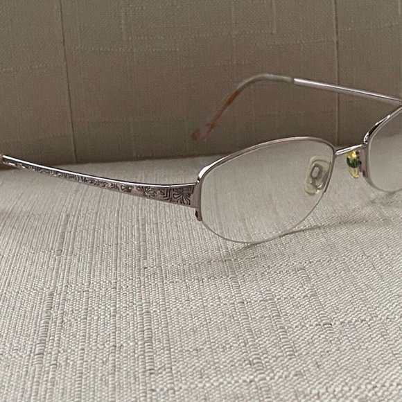 Sophia Loren Zyloware Eyeglasses Rose Gold Tone Half Rim Glasses 54[]18 135 - Picture 2 of 12